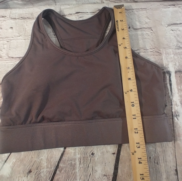 Fabletics Trinity Cell Phone Pocket Grey High Impact Sports Bra M - Picture 8 of 12